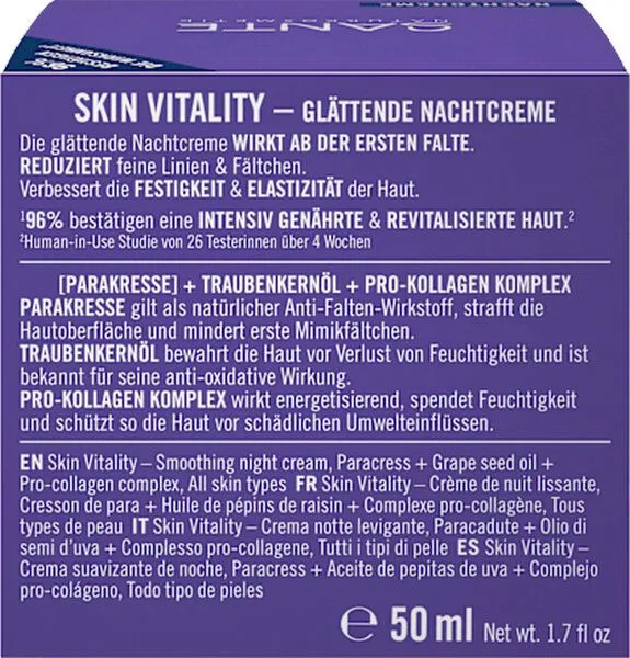 Sante Sante Glättende Nachtcreme Skin Vitality – Produktbild 3 von 4