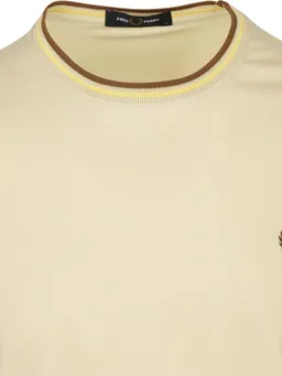 Fred Perry Fred Perry M1588 Twin Tipped T-Shirt Beige - Größe M – Produktbild 1 von 1