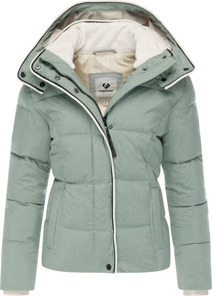 ragwear ragwear Winterjacke Gleama Melange YOUMODO Wasserdichte Steppjacke mit abnehmbarer Kapuze, Grau|grün, – Produktbild 5 von 5