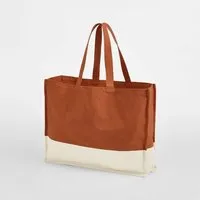 Westford Mill Westford Mill Tragetasche Umhängetaschen Einkaufstasche Shopper 52 x 38,5 x 16 cm zweifarbig, Braun (pumpkin) / natur, – Produktbild 1 von 1