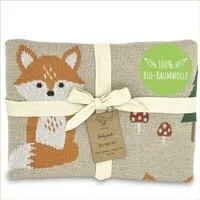 nidito nidito Bio Babydecke Baumwolle Fuchs & Wald - 80x100 cm - 100% Bio-Baumwolle - Beige – Produktbild 1 von 1