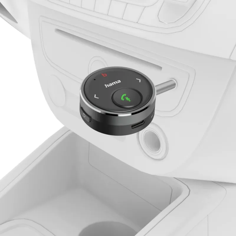 Hama Hama Bluetooth®-Receiver für Kfz, 3,5-mm-Stecker, Sprachsteuerung, Freisprechen – Produktbild 3 von 4