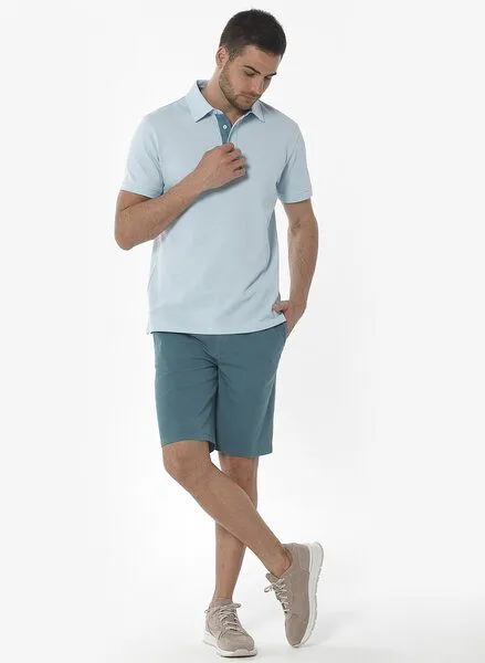 ORGANICATION ORGANICATION Chino-Shorts aus Bio-Baumwolle, Grün(perol green), – Produktbild 2 von 3