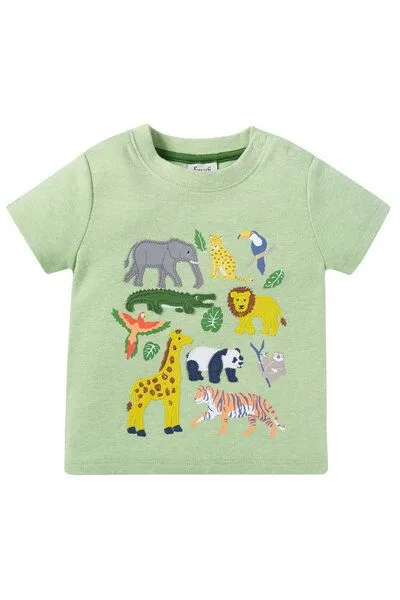 Frugi Frugi T-Shirt mit wilden Tieren, Kurzarm – Produktbild 1 von 3