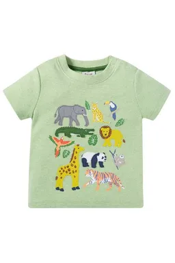 Frugi Frugi T-Shirt mit wilden Tieren, Kurzarm – Produktbild 1 von 1