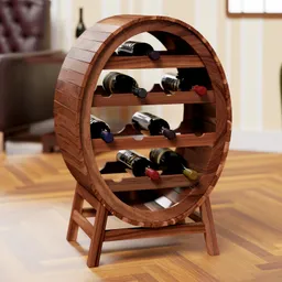 Casaria® Weinregal 12 Flaschen Weinfass Design – Produktbild 1 von 1