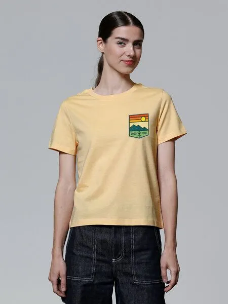 watapparel watapparel T-Shirt Frauen Good Vibe, Nispero, – Produktbild 2 von 3