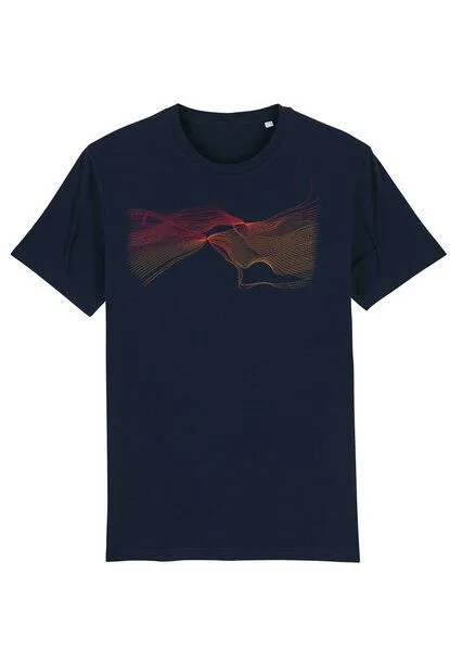 Kultgut Kultgut Artdesign Biofair- Klassik T-Shirt / Still Sundown, Navy, – Produktbild 4 von 8