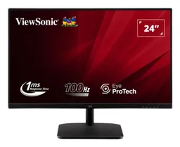 ViewSonic ViewSonic VA2432-MHD-3, Schwarz, 24 Zoll, Full HD, IPS, 100 Hz, 1 ms Monitor – Produktbild 1 von 1