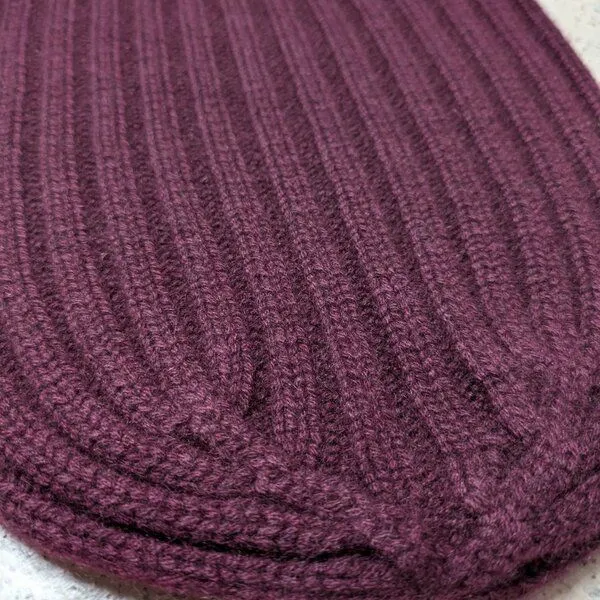 Wooliie Wooliie 100% Kaschmirmütze pflanzlich gefärbt Unisex, Rot, – Produktbild 3 von 3