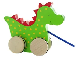Goki goki Nachziehtier Drache aus Holz 15,5 x 5,4 x 12,5 cm – Produktbild 1 von 1