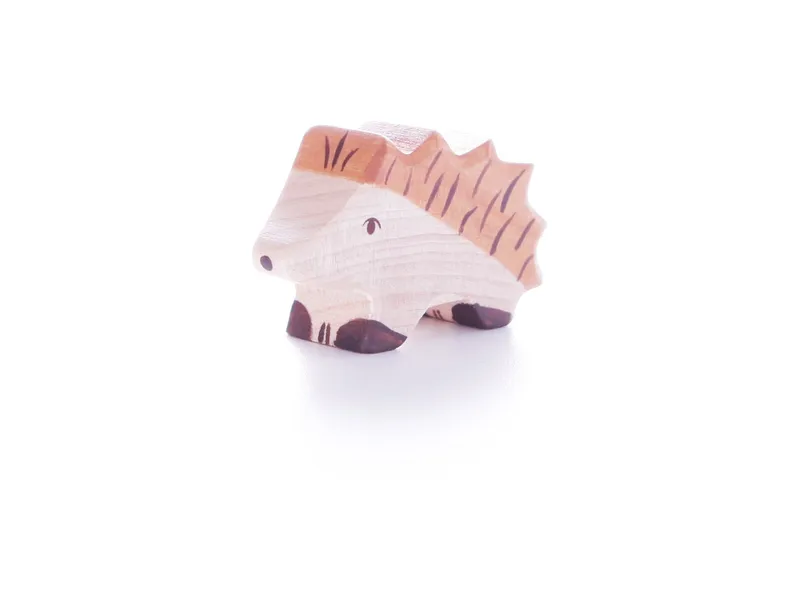 Holztiger Holztiger Holzfigur "Igel, klein" 5 x 1,9 x 3 cm, Braun, mehrfarbig, – Produktbild 1 von 2