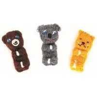 El Puente El Puente Gestrickter Stifteaufsatz "Bär, Koala, Tiger" | Fair Trade & Handmade aus Peru – Produktbild 1 von 1