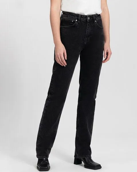 Kuyichi Kuyichi Jeans - Rosa Straight - aus Bio-Baumwolle, Schwarz (vintage black), – Produktbild 1 von 5