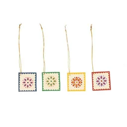 El Puente El Puente Geschenkanhänger "Jubel", 4er-Set | Fair Trade & Handmade aus Bangladesch – Produktbild 1 von 1