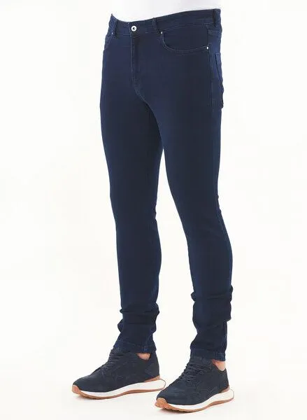 ORGANICATION ORGANICATION Denim Hose aus Bio-Baumwolle, Blau(dark navy), – Produktbild 3 von 3