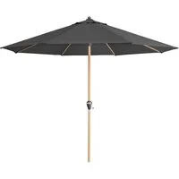 Doppler doppler Sonnenschirm "Alu Wood Ultra" Ø 350 cm, Esche hell, anthrazit – Produktbild 1 von 1