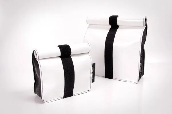 ARTHURKOPF ARTHURKOPF QlTourBag - Tasche aus Fahrradschlauch, Weiß, – Produktbild 1 von 4