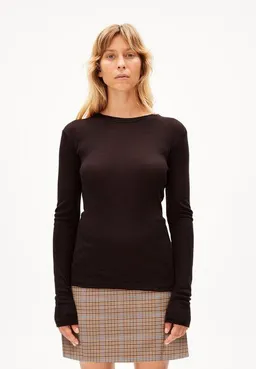 ARMEDANGELS ARMEDANGELS MARIAA ANNAA - Damen Longsleeve Slim Fit aus TENCEL Lyocell-Woll Mix – Produktbild 1 von 1