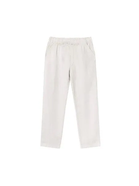 FUXBAU FUXBAU Männer Leinenhose, Cremeweiß, – Produktbild 3 von 4