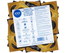 EXS XXL-Kondome Magnum - Large, XXL-Kondome für noch mehr Freiraum Packung mit, 100 St., mega große Kondome, Kondome für den großen Penis, ausreichend Platz mit 60mm Breite – Produktbild 1 von 1