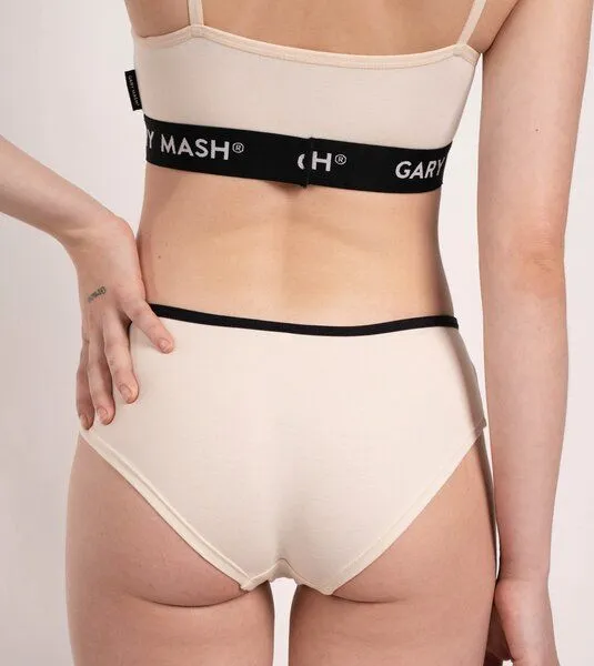 Gary Mash GARY MASH Bandeau Power BH aus Biobaumwolle, Ivory, – Produktbild 3 von 3