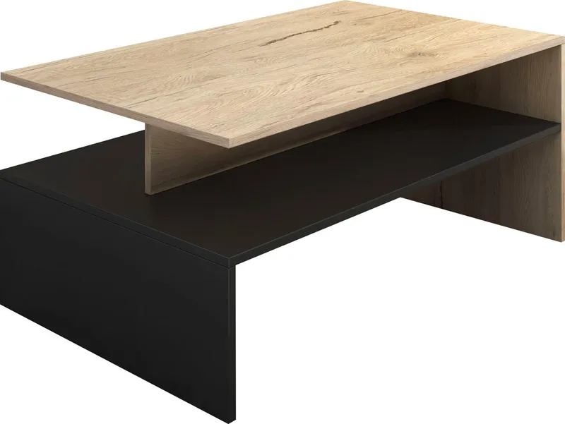 OTTO home Couchtisch Baros, 100 x 60 cm, Beige|schwarz, – Produktbild 1 von 5