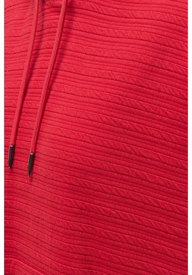 ragwear ragwear Kapuzenpullover Pirita Crepe Hoodie mit verstellbarer Kapuze, Rot, – Produktbild 4 von 4