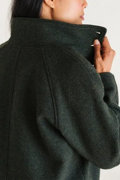 TWOTHIRDS TWOTHIRDS Jacke aus Shetlandwolle Koldewey, Dark green, – Produktbild 3 von 3