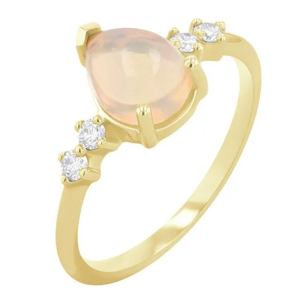 Eppi Eppi Opal-Ring mit Diamanten Ammara, Gelb, – Produktbild 2 von 4