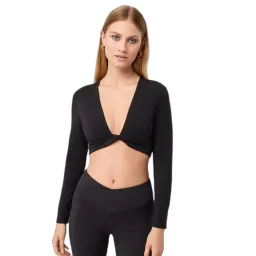 mandala Damen Langarm-T-Shirt mit gedrehtem Vorderteil Mandala – Produktbild 1 von 1