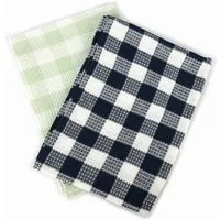 El Puente El Puente Geschirrtücher "Karo", 2er-Set | Fair Trade & Handmade aus Indien – Produktbild 1 von 1