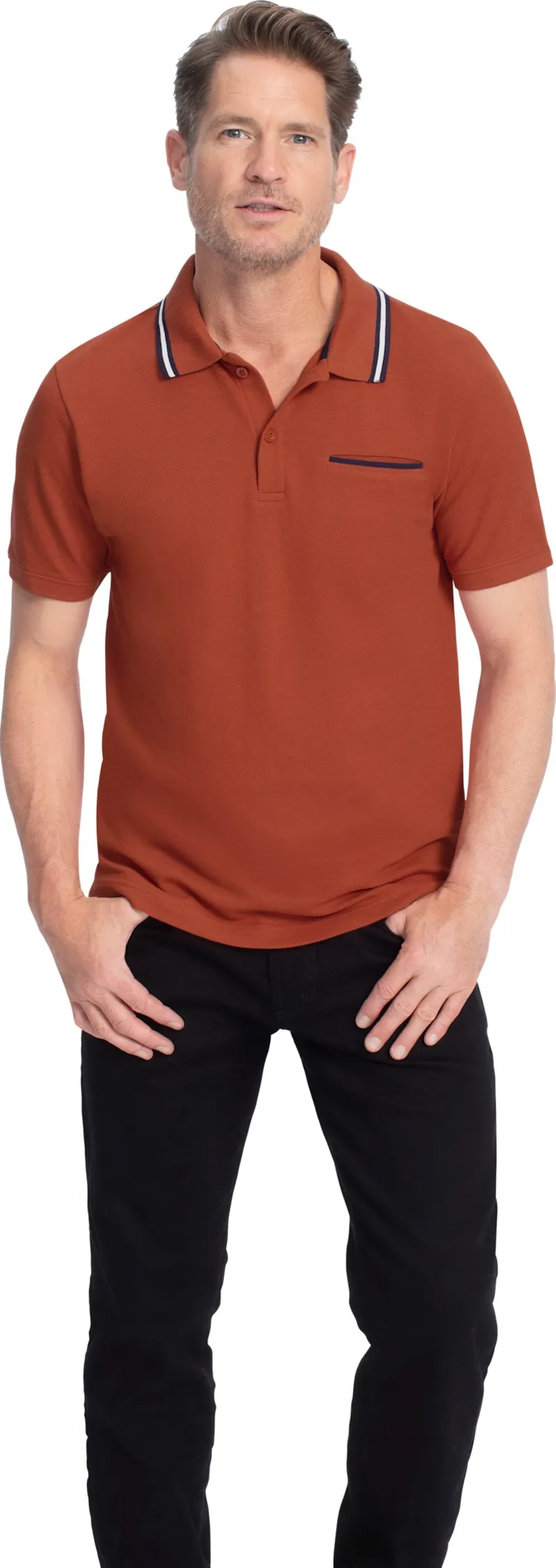 Catamaran Kurzarmshirt rostrot, Rostrot, – Produktbild 2 von 2