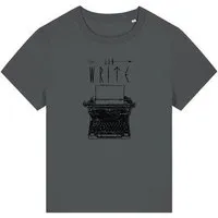 ilovemixtapes ilovemixtapes Damen T-Shirt Bio-Baumwolle fair Schreibmaschine "Now write" – Produktbild 1 von 1
