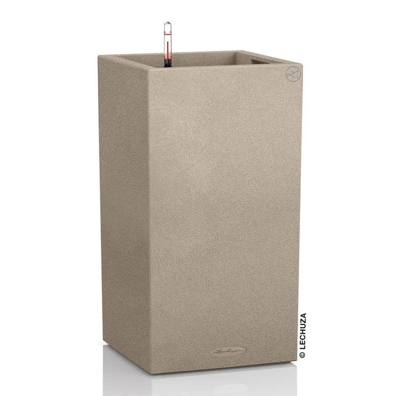 Lechuza® Lechuza® 'Canto Stone 40 high', sandbeige, ca. 40 x 40 x H 76 cm, Beige, – Produktbild 1 von 1