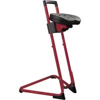 Stehhilfe mit ergonomischer Sitzfläche, rot – Produktbild 1 von 1