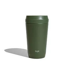 Topl Topl-Trinkbecher aus rec. Stahl mit 360-Grad-Deckel 354ml, Grün, – Produktbild 1 von 1