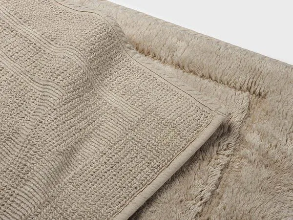Yumeko Badematte Deluxe 60x100 cm Yumeko aus Bio-Baumwolle, Warm taupe, – Produktbild 3 von 4