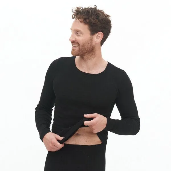 Living Crafts Living Crafts Langarm-Shirt - JOHAN, Black, – Produktbild 2 von 3