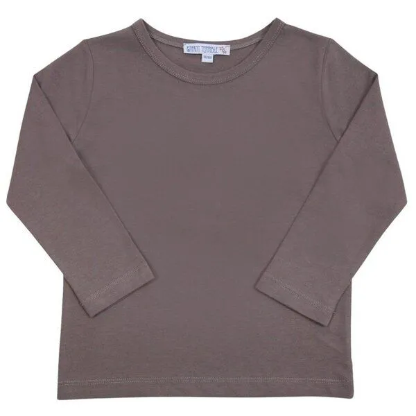 Enfant Terrible Enfant Terrible Kinder Uni Langarmshirt Bio-Baumwolle, Dark stone (graubraun), – Produktbild 1 von 1