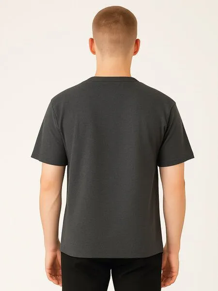 COREBASE COREBASE T-Shirt "BoxFit" aus 100% Bio-Baumwolle, Dusk (grau), – Produktbild 4 von 4