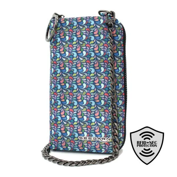 Seegarn Seegarn-Täschle / 2in1 Handy-Tasche und Geldbeutel (MB41), K2 - kette schwarz, – Produktbild 2 von 4