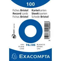 Exacompta Exacompta Karteikarte DIN A7 blanko – Produktbild 2 von 2