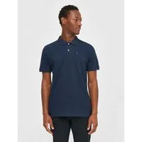 KnowledgeCotton Apparel KnowledgeCotton Apparel Poloshirt - ROWAN - aus Bio-Baumwolle, Blau (insigna blue melange), – Produktbild 1 von 1