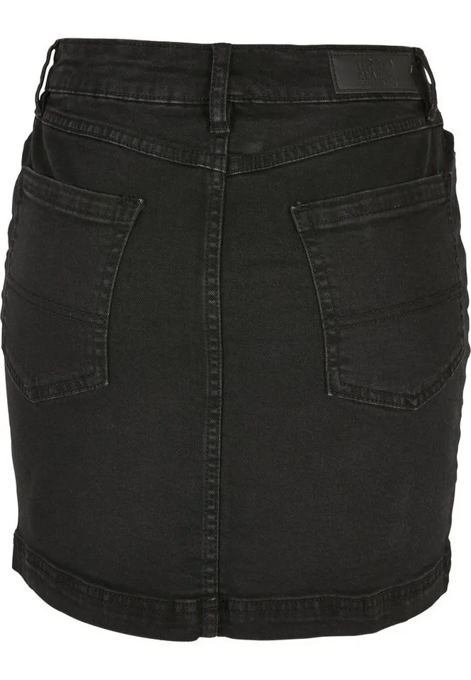 Urban Classics Urban Classics Maxirock Urban Classics Ladies Organic Stretch Denim Mini Skirt (1-tlg), Schwarz, – Produktbild 2 von 5
