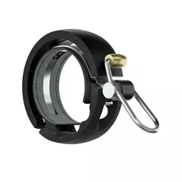 Knog Knog Oi Luxe Fahrradklingel groß 23.8 - 31.8mm mit Kabelführung matt schwarz – Produktbild 1 von 1
