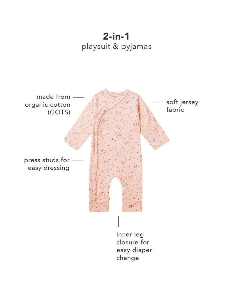 Noppies Newborn Strampler Nuuk, Rosa, – Produktbild 1 von 3