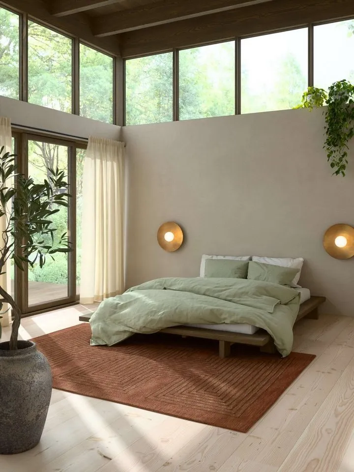 Karup Design Futonbett Bettgestell JAPAN BED Futonbett aus FSC®-zertifiziertem Massivholz (Mit Lattenrost), zeitlos, bequem & in mehreren Farben und Größen erhältlich, Braun, – Produktbild 5 von 7