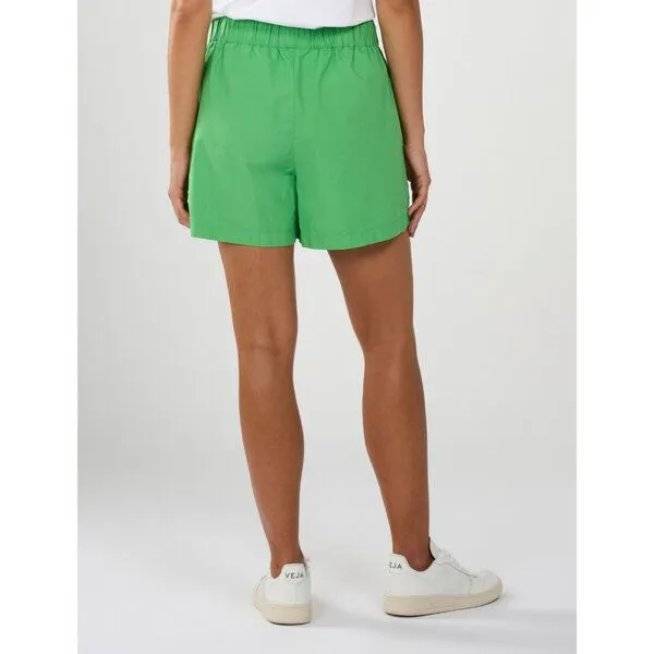 KnowledgeCotton Apparel KnowledgeCotton Apparel Shorts POPLIN WAIST aus Bio-Baumwolle, Grün (vibrant green), – Produktbild 2 von 4