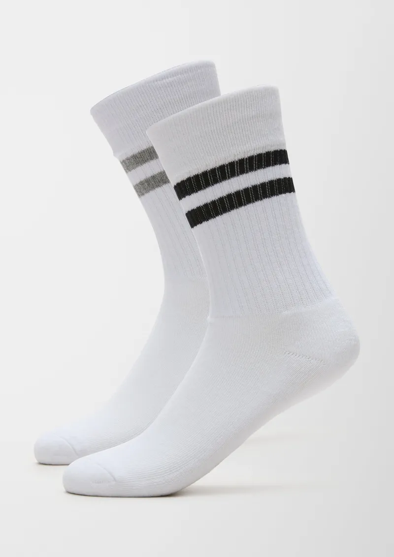 s.Oliver s.Oliver Socken im 2er-Pack, Schwarz|grau|weiß, – Produktbild 1 von 2